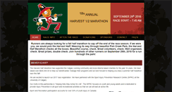 Desktop Screenshot of harvesthalfmarathon.com